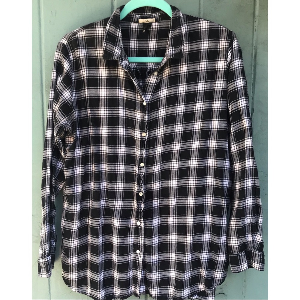 Black and white flannel